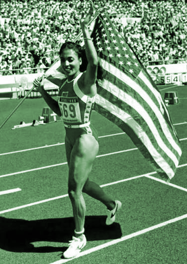 Portrait of Florence Griffith Joyner (Flo-Jo)